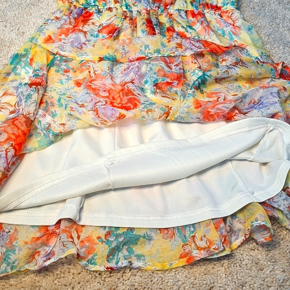 Rachael & Chloe Dress Womens floral  Print Lined Elastic Fit n Flare. - Picture 6 of 7